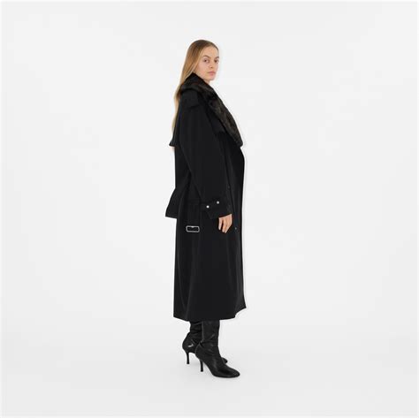 burberry parka kennington|Long Kennington Trench Coat in Black .